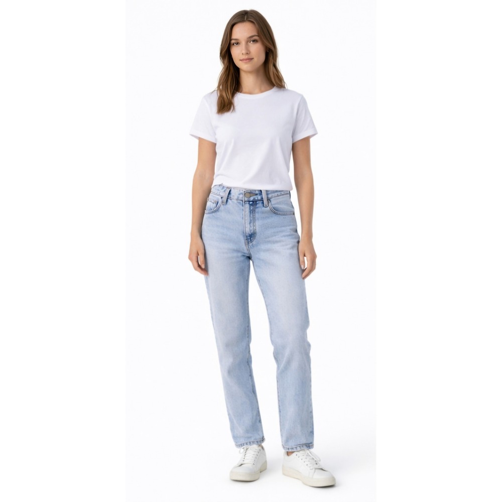 J. GALT Light Wash Straight Leg Jeans Women's Size Small 100%‎ Cotton